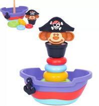 Brinquedo Bebe Baby Pirata Encaixe Empilhar - Mercotoys