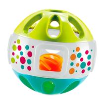 Brinquedo Bebe Bola Maluca Chocalho Som Sino Menina Menino