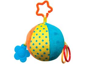 Brinquedo Bebê Bola Plush Com Mordedor Chocalho 6681 BUBA