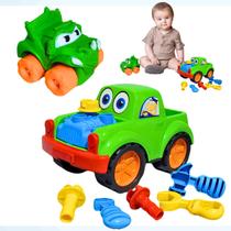 Brinquedo Bebe Carrinho Ferramenta Peças Encaixar E Carro Dino Vinil