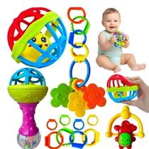 Brinquedo Bebê Com Chocalhos Coloridos Para Desenvolvimento Sensorial Completo Entrega Ágil Brinquedo Bebê Com Chocalhos Coloridos Para Desenvolvimento Sensorial Completo Entrega Ágil
