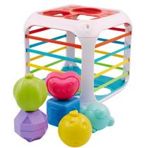 Brinquedo Bebe Cubo Aprendizagem Didático 2 em 1 Castela