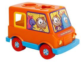 Brinquedo Bebe Encaixe Formas Galinha Pintadinha Baby Van Menino e Menina com Revista de Colorir Presente