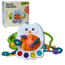 Brinquedo Bebe Mordedor Sensorial Atividades Massageador Corujinha Divertida