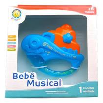 Brinquedo Bebê Musical Barquinho com Chocalho Infantil Divertido