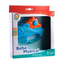 Brinquedo Bebê Musical Chocalho Barquinho Azul