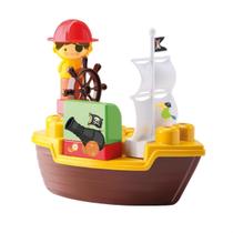 Brinquedo Bebê Tchuco Blocks Navio Pirata c/ 49pcs Brinquedo Bebê Tchuco Blocks Navio Pirata c/ 49pcs