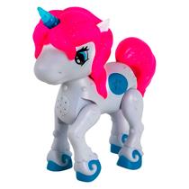 Brinquedo Bebê Unicórnio Com Luz E Som Diversão Brincadeira Cor:Rosa
