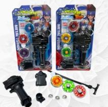 Brinquedo Beyblade com 3 Cores e Luzes + Lançador Menino Brinquedo Beyblade com 3 Cores e Luzes + Lançador Menino