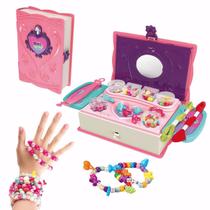 Brinquedo Biju Collection box 3 em 1 Pulseira Com Acessórios