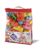 Brinquedo Blocks Blocos De Montar 70 Peças +12 Meses Joy.co Bambola Brinquedos
