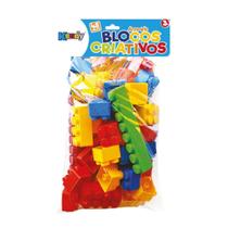 Brinquedo Bloco Criativo c/20 Peças Infantil Montar Encaixar Kendy Brinquedo Bloco Criativo c/20 Peças Infantil Montar Encaixar Kendy