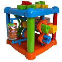 Brinquedo Bloco Interativo Educativo Letras e Peças Interativas Ref 166 Divplast