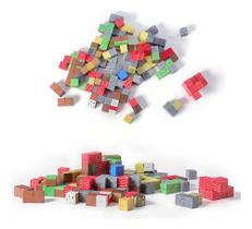 Brinquedo bloco montar construç magnético minecraft 64 peças