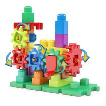 Brinquedo Blocos Blocolândia 35 Peças Imagiblocos Com Engrenagem Unissex - Dismat Brinquedo Blocos Blocolândia 35 Peças Imagiblocos Com Engrenagem Unissex - Dismat