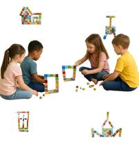 Brinquedo Blocos Construir Imaginação 50 Peças Crianças Mine Brinquedo Blocos Construir Imaginação 50 Peças Crianças Mine