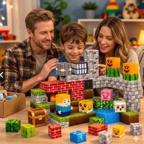 Brinquedo Blocos Cubo Magneticos Imã Criança Divertido Colorido Educativo Monta Monta Sensorial