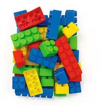Brinquedo Blocos De Montar 48 peças Grandes Infantil Criança Menino Menina Pedagógico Natal Presente Brinquedo Blocos De Montar 48 peças Grandes Infantil Criança Menino Menina Pedagógico Natal Presente