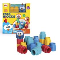 Brinquedo Blocos de Montar Fofo Blocos Galinha Pintadinha 15 peças Elka - 1047 Brinquedo Blocos de Montar Fofo Blocos Galinha Pintadinha 15 peças Elka - 1047