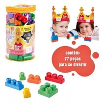 Brinquedo Blocos De Montar Grandes Infantil Criança Diversão Criatividade