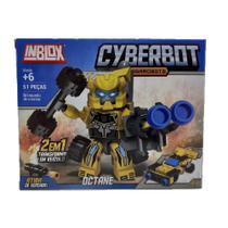 Brinquedo Blocos De Montar Inblock Cyberbot Robô Octane