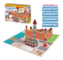 Brinquedo Blocos De Montar Infantil Engenheiro Londres 99pçs Brinquedo Blocos De Montar Infantil Engenheiro Londres 99pçs