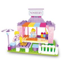 Brinquedo Blocos de Montar Lanchonete com 133 Peças Xalingo