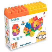 Brinquedo Blocos De Montar Os Minions Blocos Fun Lider 2789