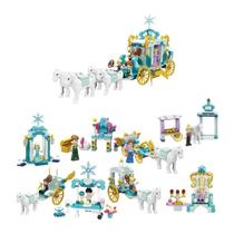 Brinquedo Blocos de Montar Para Meninas Princesa do Gelo Carruagem e Bonecas Brinquedo Blocos de Montar Para Meninas Princesa do Gelo Carruagem e Bonecas
