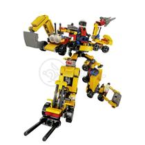 Brinquedo Blocos de Montar Time de Construção Robô Transformer Compatível com LEGO