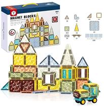 Brinquedo Blocos Magnéticos Imã Colorido Brinquedo Educativo 60 Peças