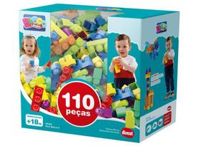 Brinquedo blocos montar blocolandia mk381 110 peças dismat