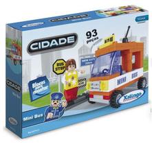 Brinquedo Blocos para Montar Mini Onibus 93pcs Educativo Brinquedo Blocos para Montar Mini Onibus 93pcs Educativo