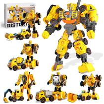 Brinquedo Bloomsmary Caminhões de Construção Transformáveis 5 em 1