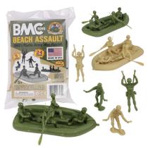 Brinquedo BMC Marx Plastic Army Men - Assault na Praia (Verde vs. Areia) - 24 Peças Brinquedo BMC Marx Plastic Army Men - Assault na Praia (Verde vs. Areia) - 24 Peças