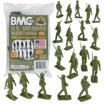 Brinquedo BMC Marx Plastic Army Men Marching US Soldiers 27 unidades
