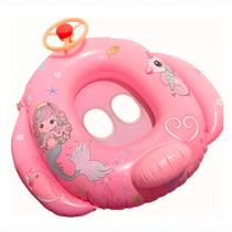 Brinquedo Boia Barco Infantil Com Buzina 65 Cm Para Bebês