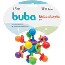 Brinquedo Bola Atomic C/ Chocalho e Mordedor Flexível para Bebes - Buba