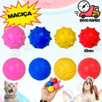 Brinquedo Bola Bolinha Maciça Cachorro Gato Pula Pula Mordedor Para Cachorro 45mm