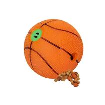 Brinquedo bola de basquete com som 10,5cm para cães