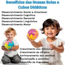 Brinquedo Bola De Encaixe Didático Educativo Infantil 15CM