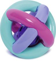 Brinquedo Bola Didática mercotoys Educativa criança encaixar rosa e roxo Brinquedo Bola Didática mercotoys Educativa criança encaixar rosa e roxo