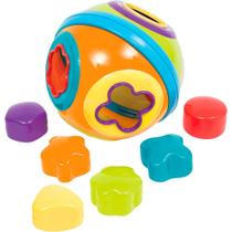 Brinquedo Bola Formas de Encaixe c/ 6 Peças - Colorido - Buba