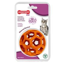 Brinquedo Bola Fusão Com Catnip Para Gatos - Odontopet Cat - Laranja