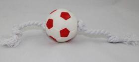 Brinquedo Bola Futebol com corda - Cores Variadas - Cães - Club Pet Nicotoys