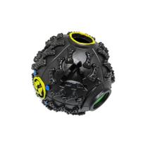 Brinquedo Bola Interativa Porta Petisco Ração Cachorro Pet Apito Preto Brinquedo Bola Interativa Porta Petisco Ração Cachorro Pet Apito Preto
