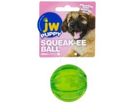 Brinquedo Bola JW Squeak-EE Ball Com Apito Para Cães Filhote e Pequeno - Verde