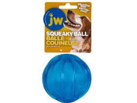 Brinquedo Bola JW Squeak-EE Ball Com Apito Para Cães Médio - Azul