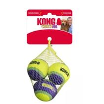 Brinquedo Bola Kong Crunch Air Pack 3 Uni Para Cães Pequeno