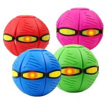 Brinquedo Bola Mágica Maluca Disco Voador Com Luz Brilha Led